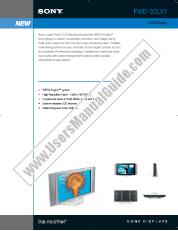 View FWD-32LX1 pdf Marketing Specifications