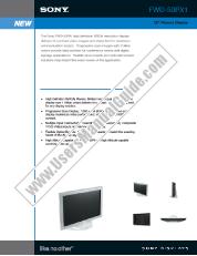 Ver FWD-50PX1 pdf Especificaciones de comercialización