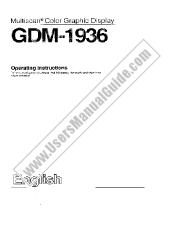 Ver GDM-1936 pdf Instrucciones de funcionamiento (manual principal)