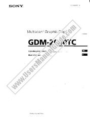 Voir GDM-2000TC pdf Mode d'emploi (manuel primaire)