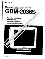 Voir GDM-2036S pdf Mode d'emploi (manuel primaire)