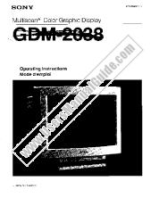 View GDM-2038 pdf Operating Instructions  (primary manual)