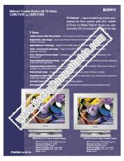 Voir GDM-F400 pdf Spécifications de marketing