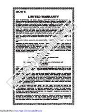 View DHG-HDD250 pdf Warranty Card