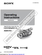 View HDR-FX1 pdf Operating Instructions