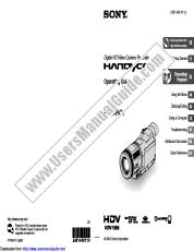 Ansicht HDR-HC1 pdf Bedienungsanleitung