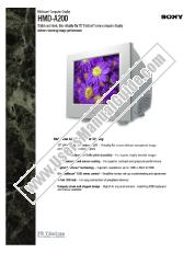 Visualizza HMD-A200 pdf Specifiche di marketing