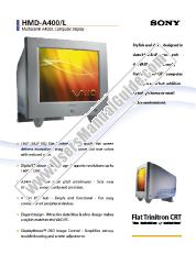 Voir HMD-A400/L pdf Spécifications de marketing