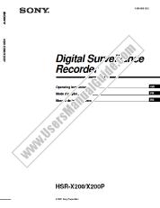 Visualizza HSR-X200 pdf Istruzioni per l'uso