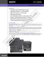 Ver HT-7000DH pdf Especificaciones de comercialización