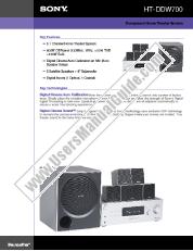 Ver HT-DDW700 pdf Especificaciones de comercialización