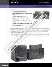 Vezi HT-DDW900 pdf Specificațiile de marketing