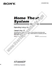 Vezi HT-6600DP pdf Instrucțiuni de operare