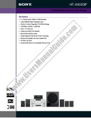 Ver HT-6900DP pdf Especificaciones de comercialización