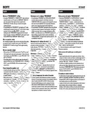 Visualizza HT-C800DP pdf Note sull'impostazione progressiva e informazioni sui diffusori