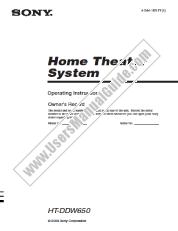 Ver HT-DDW650 pdf Instrucciones de operación
