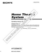 Voir STR-K670P pdf Mode d'emploi (HT-DDW670)