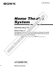 Ver HT-DDW700 pdf Instrucciones de operación