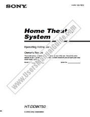 Ver HT-DDW750 pdf Instrucciones de operación