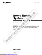 Ver HT-DDW830 pdf Manual de usuario principal