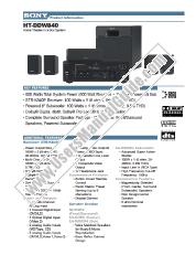 View HT-DDW840 pdf Marketing Specifications