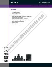 Ver HT-DDW870 pdf Especificaciones de comercialización