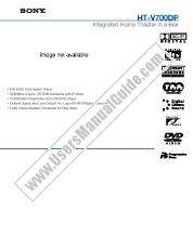 Ver HT-V700DP pdf Especificaciones de comercialización