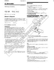 Ver ICD30 pdf Manual de usuario principal