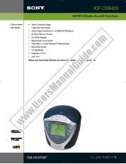 Vezi ICF-CD843V pdf Specificatii produs
