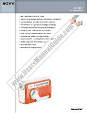 Voir ICF-B01 pdf Spécifications de marketing