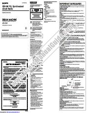 Voir ICF-C743 pdf Mode d'emploi (manuel primaire)