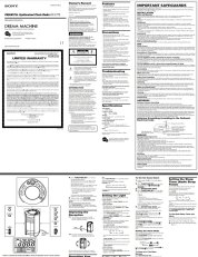 Visualizza ICF-C773 pdf Istruzioni per l'uso