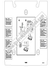 View ICF-CD543RM pdf Installation template and caution