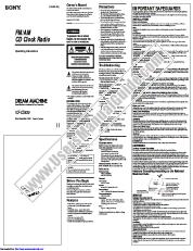 Ver ICF-CD830 pdf Manual de usuario principal