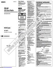 Ver ICF-CD873 pdf Instrucciones de funcionamiento (manual principal)
