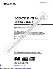 Voir ICF-DVD57TV pdf Mode d'emploi
