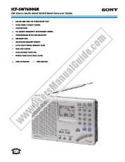 View ICF-SW7600GR pdf Marketing Specifications