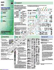 View KDF-E42A10 pdf Quick Setup Guide
