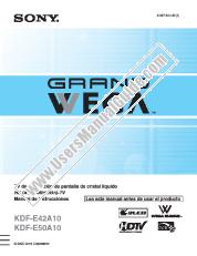 View KDF-E50A10 pdf Manual de instrucciones