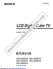 Ver KDL-32S2010 pdf Instrucciones de operación