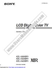 View KDL-V32XBR1 pdf Operating Instructions