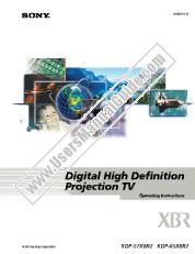 Ver KDP-57XBR2 pdf Manual de usuario principal