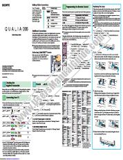 Ver KDS-70Q006 pdf Guía de configuración rápida