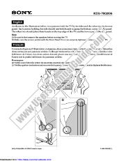 View KDS-70Q006 pdf Note on Carrying Unit