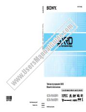 View KDS-R60XBR1 pdf Manual de instrucciones
