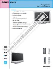 Vezi KLV-40U100M pdf Specificațiile de marketing