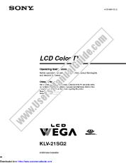 Ver KLV-21SG2 pdf Instrucciones de operación