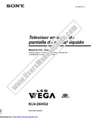 Ver KLV-26HG2 pdf manual de instrucciones