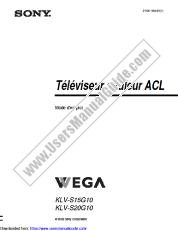 Vezi KLV-S15G10 pdf Instrucțiuni de operare (franceză)