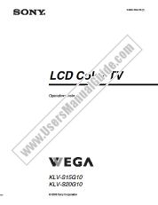 Voir KLV-S20G10 pdf Mode d'emploi